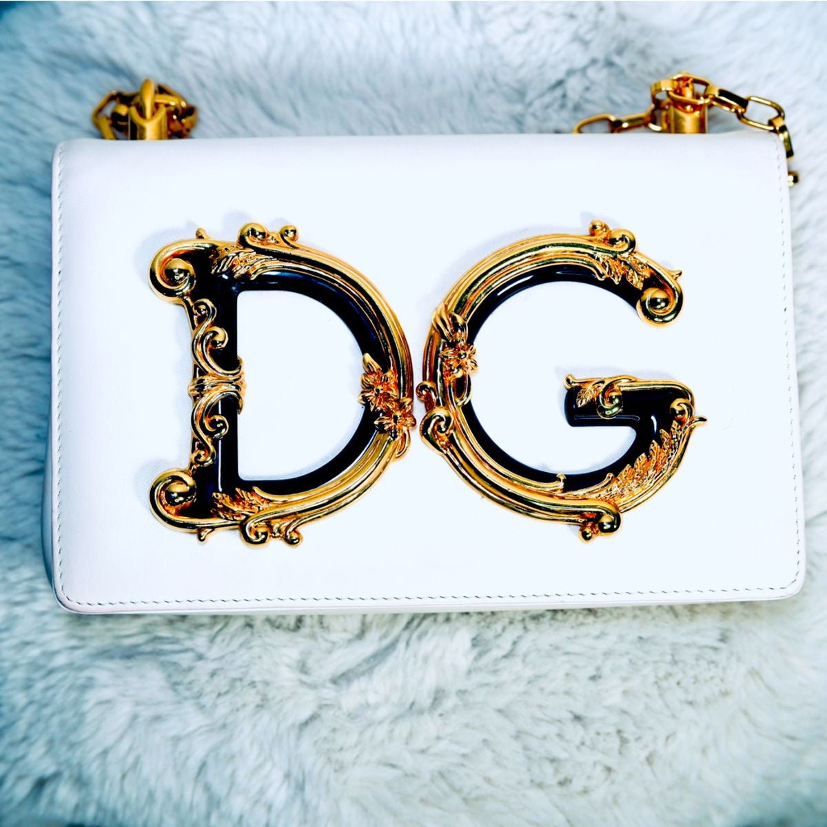 🤍✨ Royal Gold White Bag